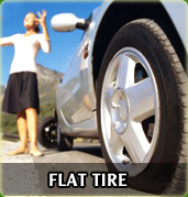Towing Miami flat tyre 